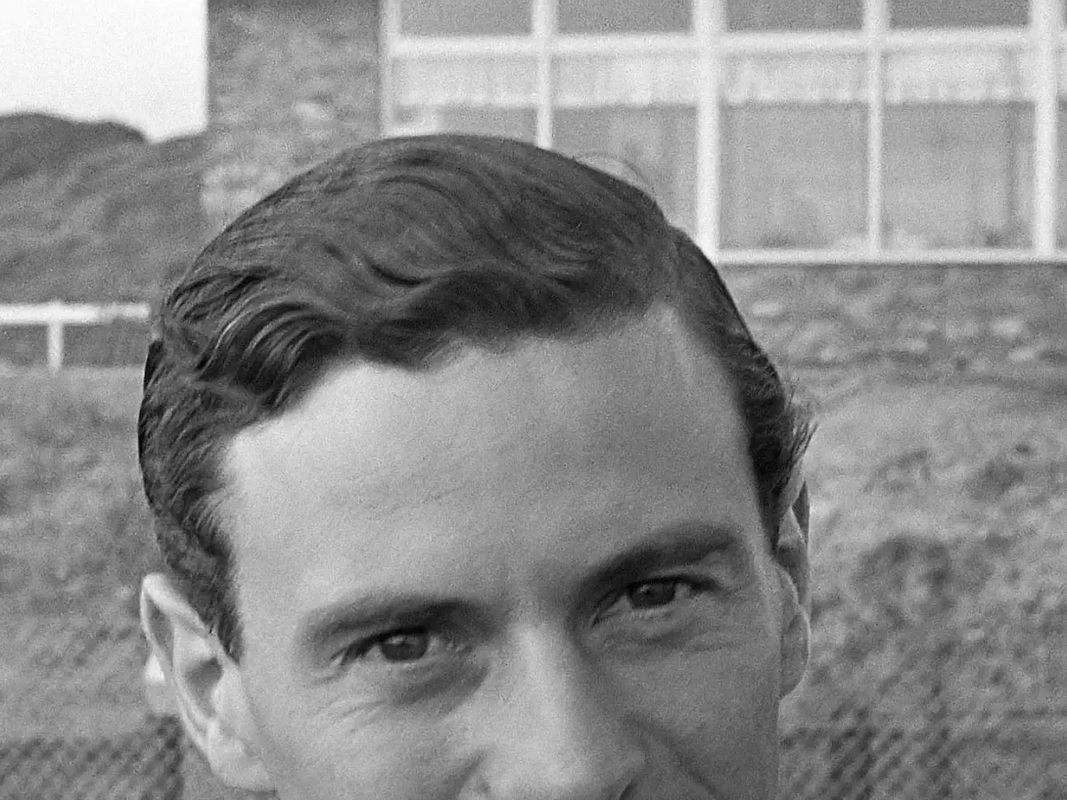 Jim Clark i ett licensierat motorsportfoto.