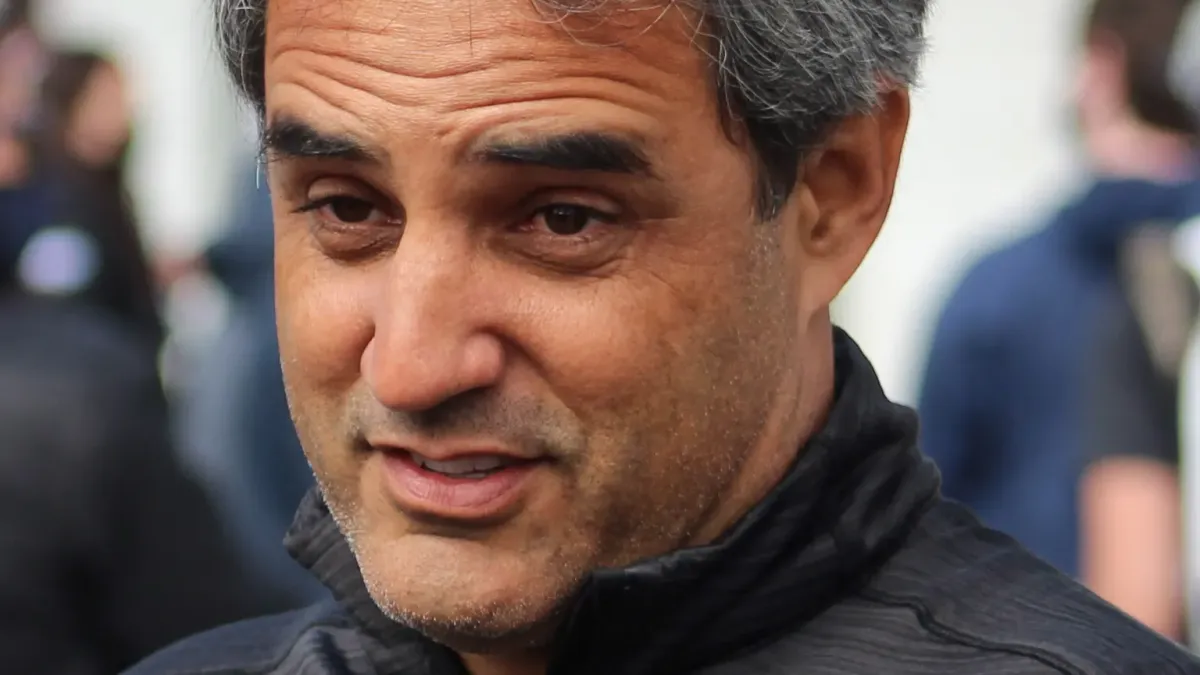 Juan Pablo Montoya i ett licensierat motorsportfoto.