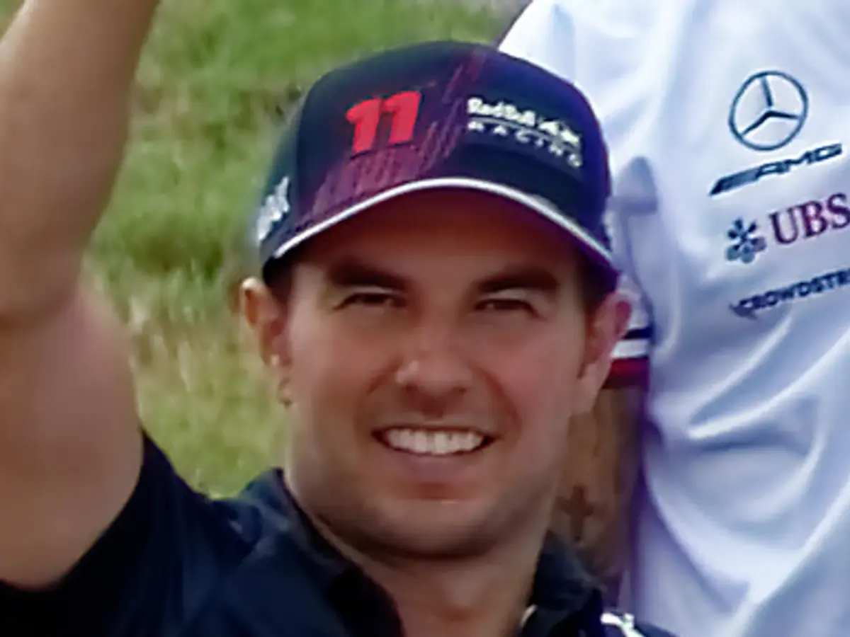 Sergio Pérez i ett licensierat motorsportfoto.