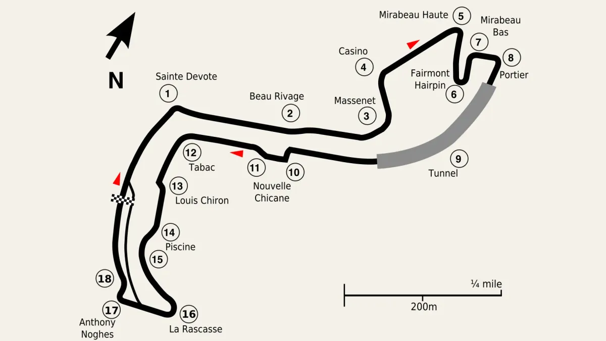 Bankarta för Monacos GP.