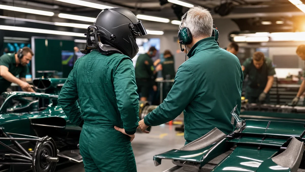 Formelbil under kvalpass inför Österrikes GP.